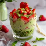 Strawberry Matcha Sago