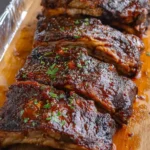 Oven Baked BBQ Beef Ribs