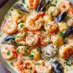 Seafood Mix In Cream Sauce