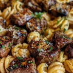 Garlic Butter Steak Bites & Shell Pasta: A Creamy Delight!