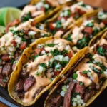 Steak Tacos with Creamy Chipotle Sauce