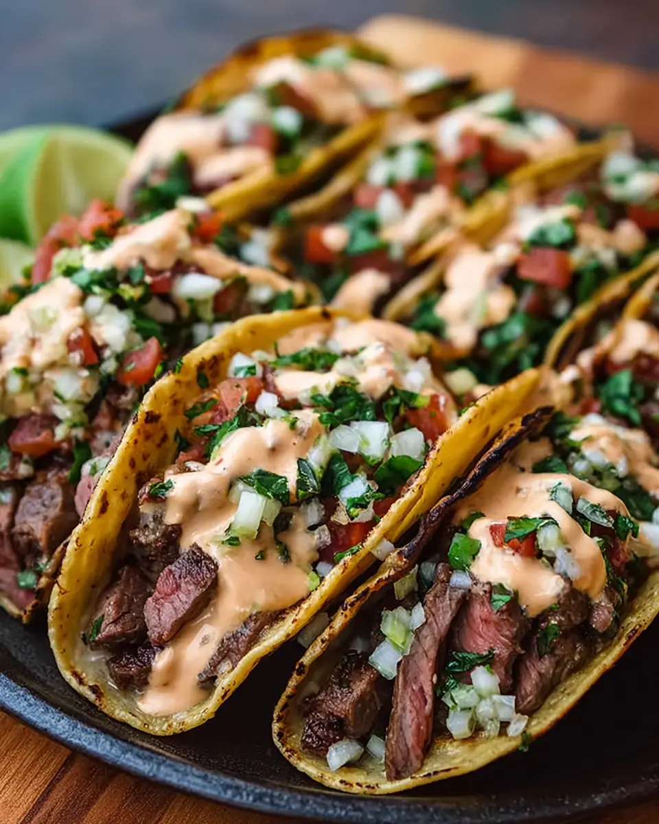 Steak Tacos with Creamy Chipotle Sauce: A Juicy Home Delight