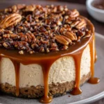 Caramel Pecan Turtle Cheesecake