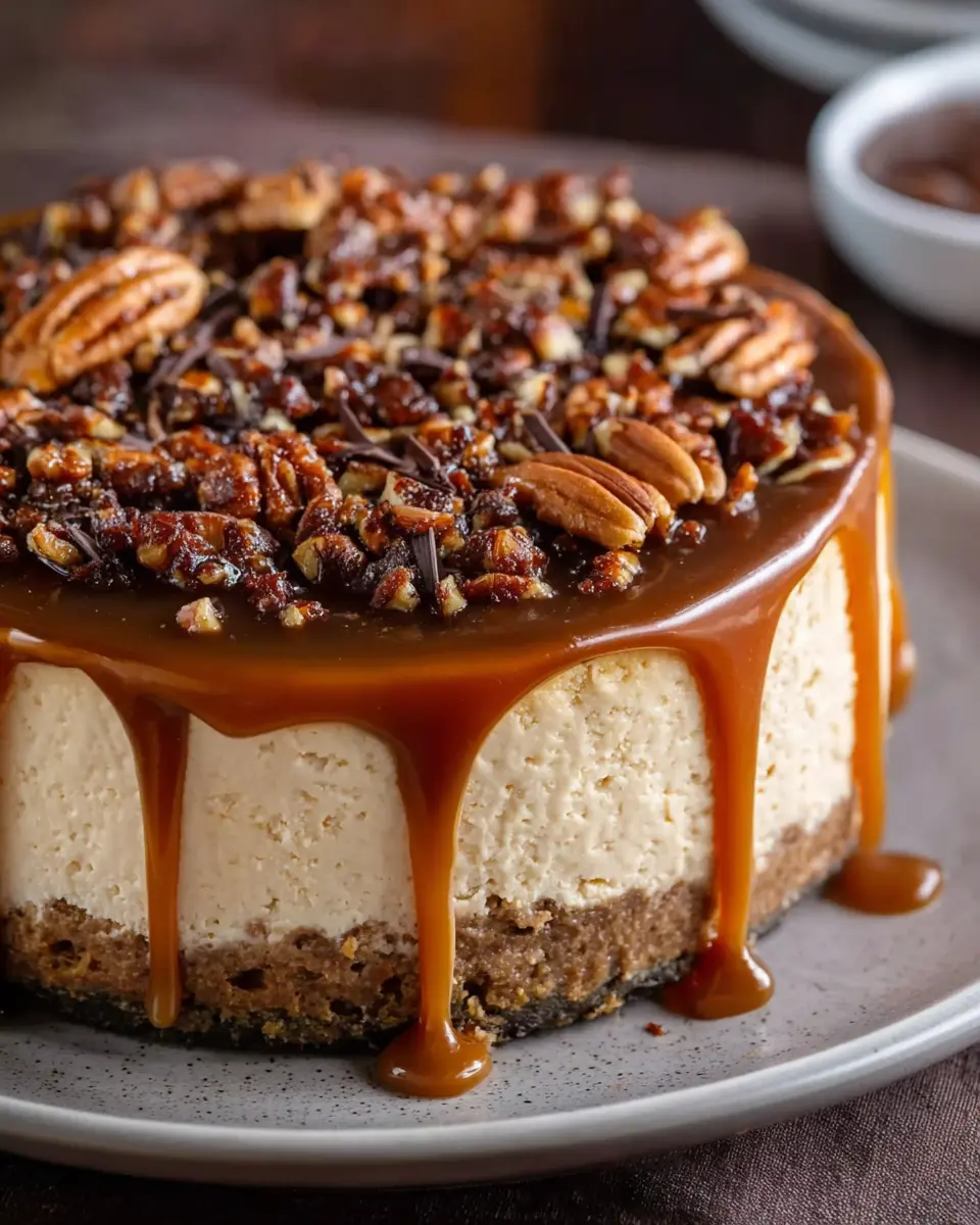 Caramel Pecan Turtle Cheesecake: An Indulgent Homemade Delight