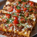 Beef Pizza Enchiladas