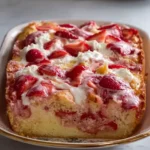 Strawberry Earthquake Cake