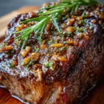 Slow-Roasted Garlic Honey Beef Shoulder