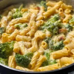 One Pot Broccoli Cheddar Pasta