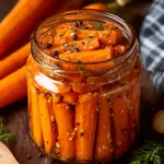Easy Hot Honey Pickled Carrots