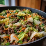 Savory Beef and Cabbage Stir Fry