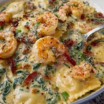 Creamy Tuscan Shrimp Ravioli