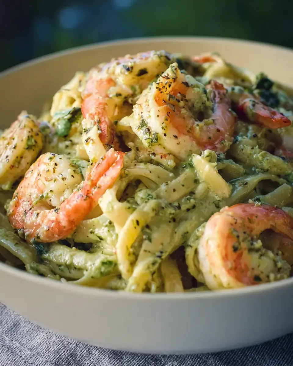 Creamy Pesto Shrimp Pasta: A Delightfully Easy Dinner Recipe