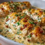 Smothered Cheesy Sour Cream Chicken