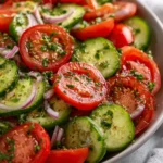 Marinated Cucumber Tomato Salad