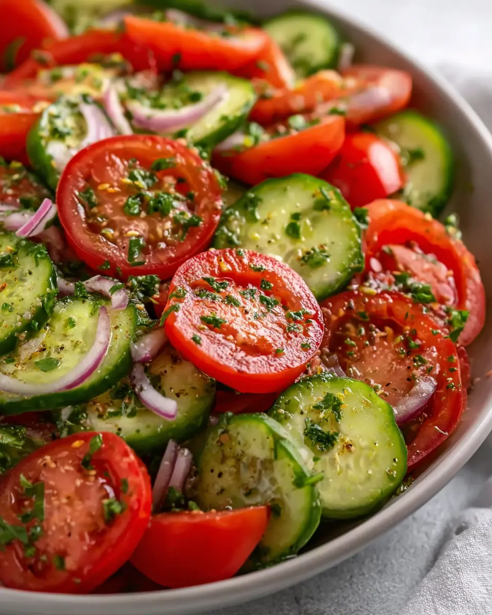 Marinated Cucumber Tomato Salad: Easy and Refreshing Recipe