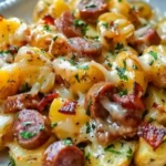 Cheesy Ranch Potatoes and Smoked Sausage