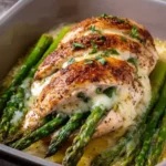 Asparagus Mozzarella Stuffed Chicken