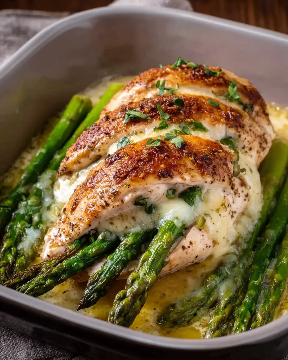 Asparagus Mozzarella Stuffed Chicken: A Juicy Weeknight Delight