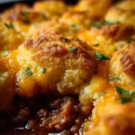 Cheddar Bay Ground Beef Cobbler