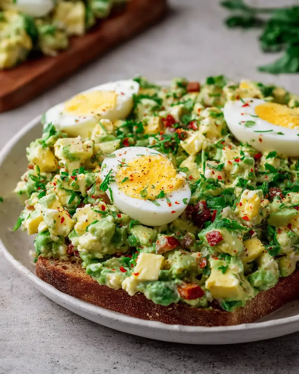 Keto Avocado Egg Salad: Easy, Creamy Delight with Turkey Bacon