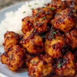 Sticky Honey Chicken Snack Bites