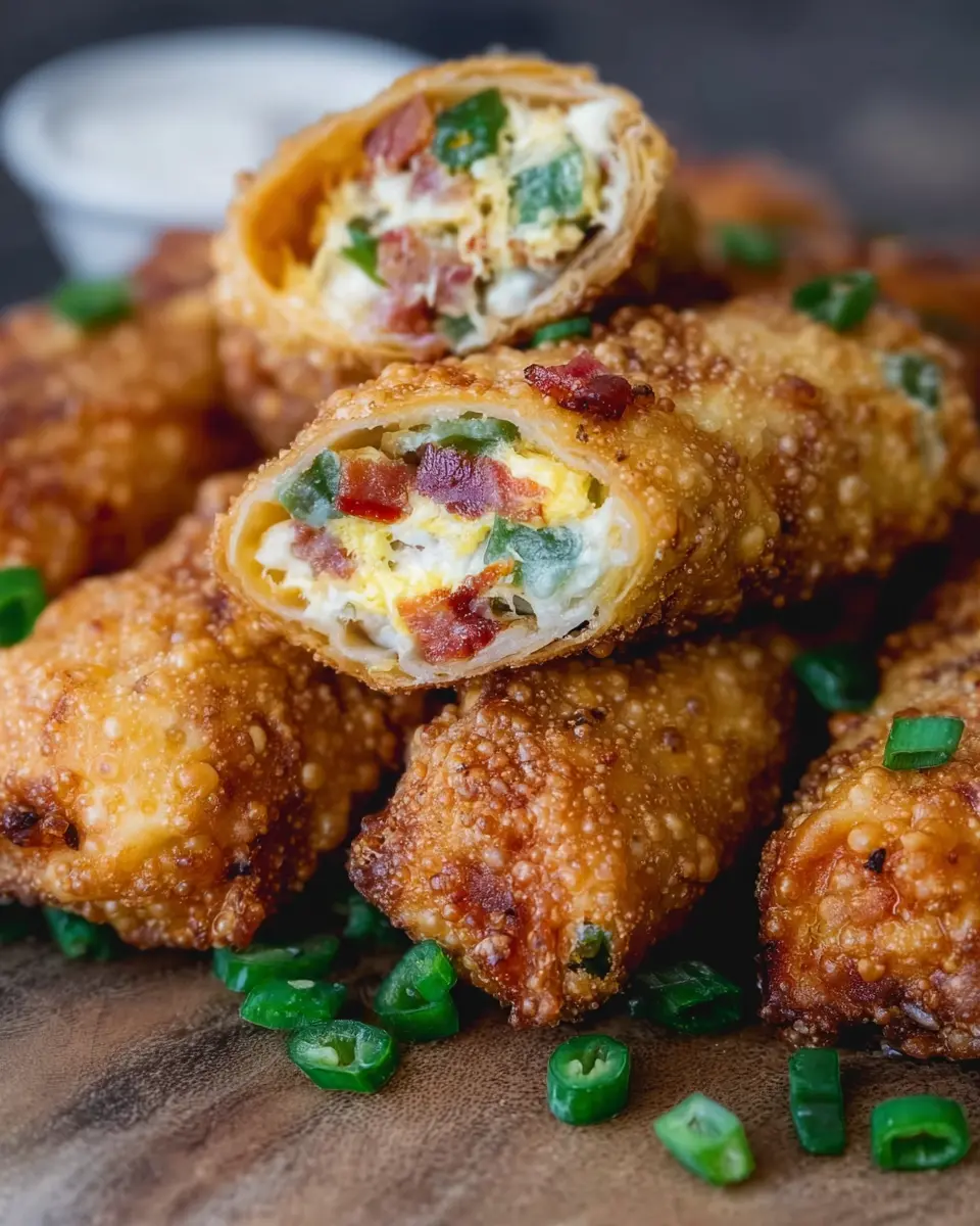 Mini Jalapeño Popper Egg Rolls: Irresistibly Easy and Flavorful