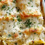 Chicken Alfredo Lasagna Rolls