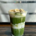 How to Make an Iced Banana Cream Matcha Latte