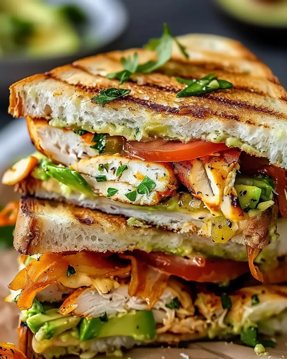 Chicken Avocado Melt Sandwich: Easy Recipe with Turkey Bacon