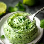 Creamy Cilantro Garlic Sauce With Jalapeños & Limes