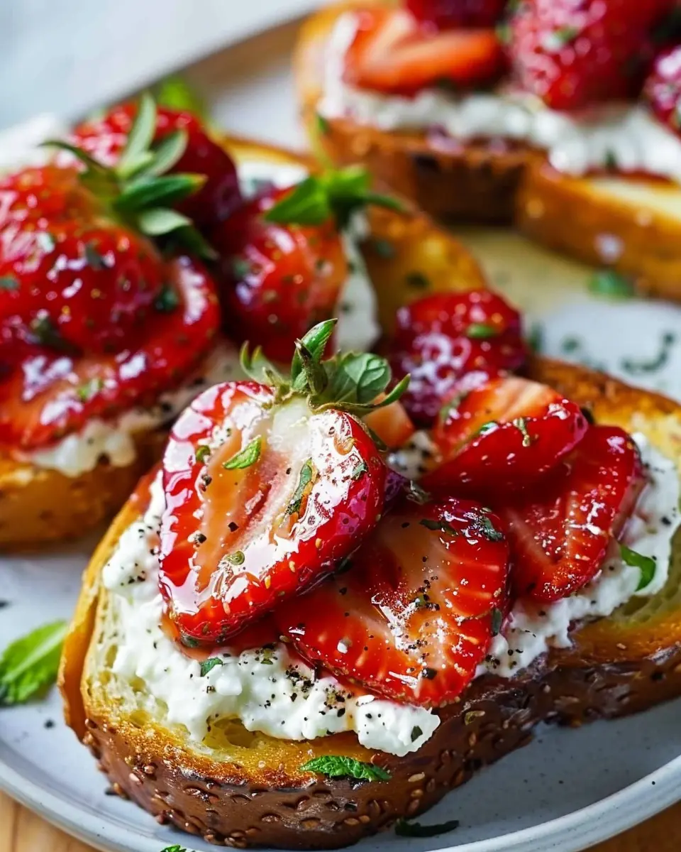 Roasted Strawberry Whipped Ricotta Toast: The Best Summer Treat