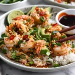 Crispy Rice with Spicy Shrimp Salad