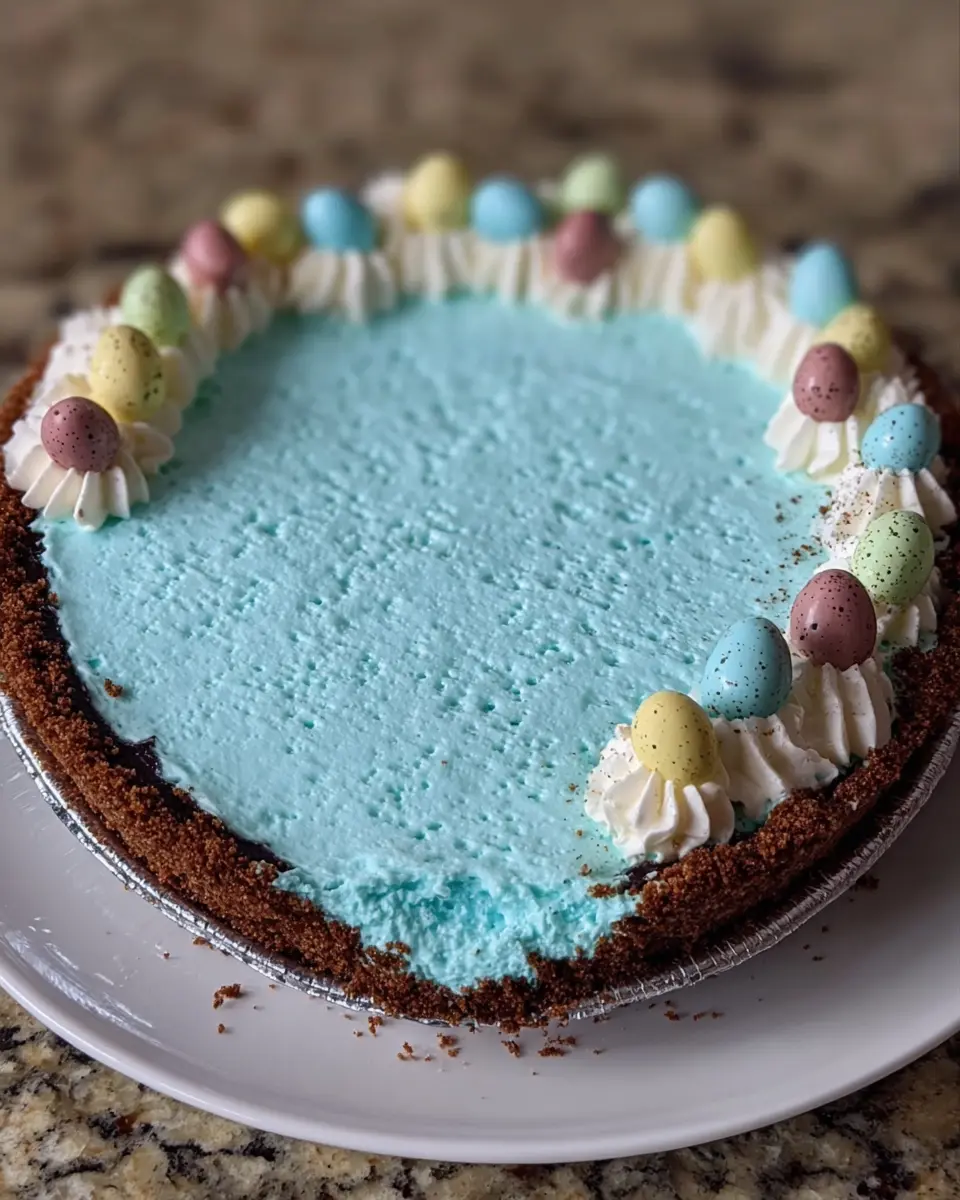 robins egg blue no bake cheesecake: a delightful spring treat