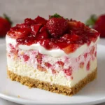 Easy Strawberry Shortcake Cheesecake