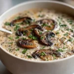 High Protein Cottage Cheese Mushroom Soup