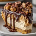 Monster Peanut Butter Cheesecake Pie