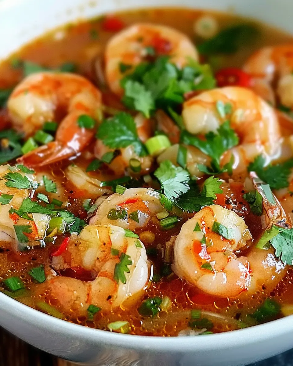 Quick and Spicy Shrimp Soup: A Simple, Flavorful Delight