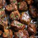 Air Fryer Garlic Butter Steak Bites