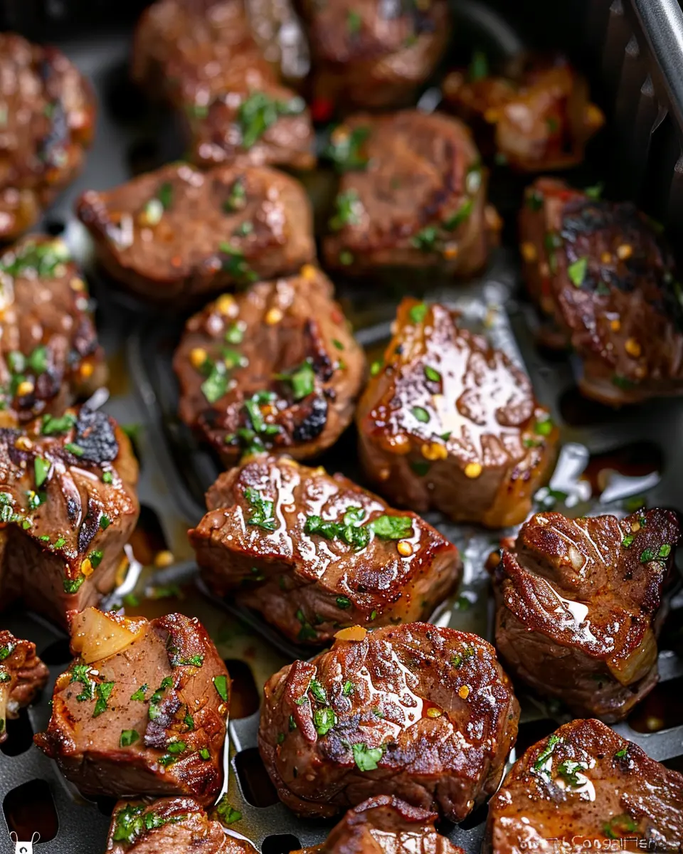Air Fryer Garlic Butter Steak Bites: Juicy Bliss in Minutes