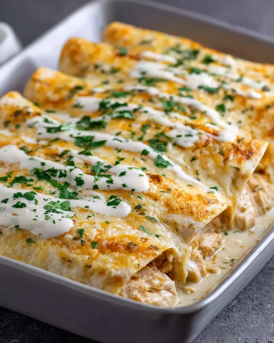 Chicken Enchiladas with Sour Cream White Sauce: A Flavorful Twist