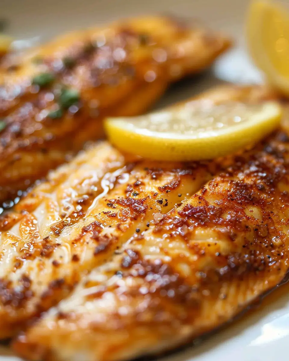 Pan Fried Lemon Butter Tilapia: A Juicy Delight for Dinner