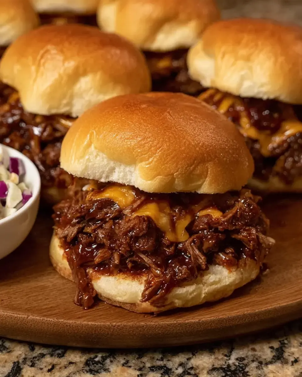 Smoky BBQ Beef Slider Melt: Indulgent Turkey Bacon Twist