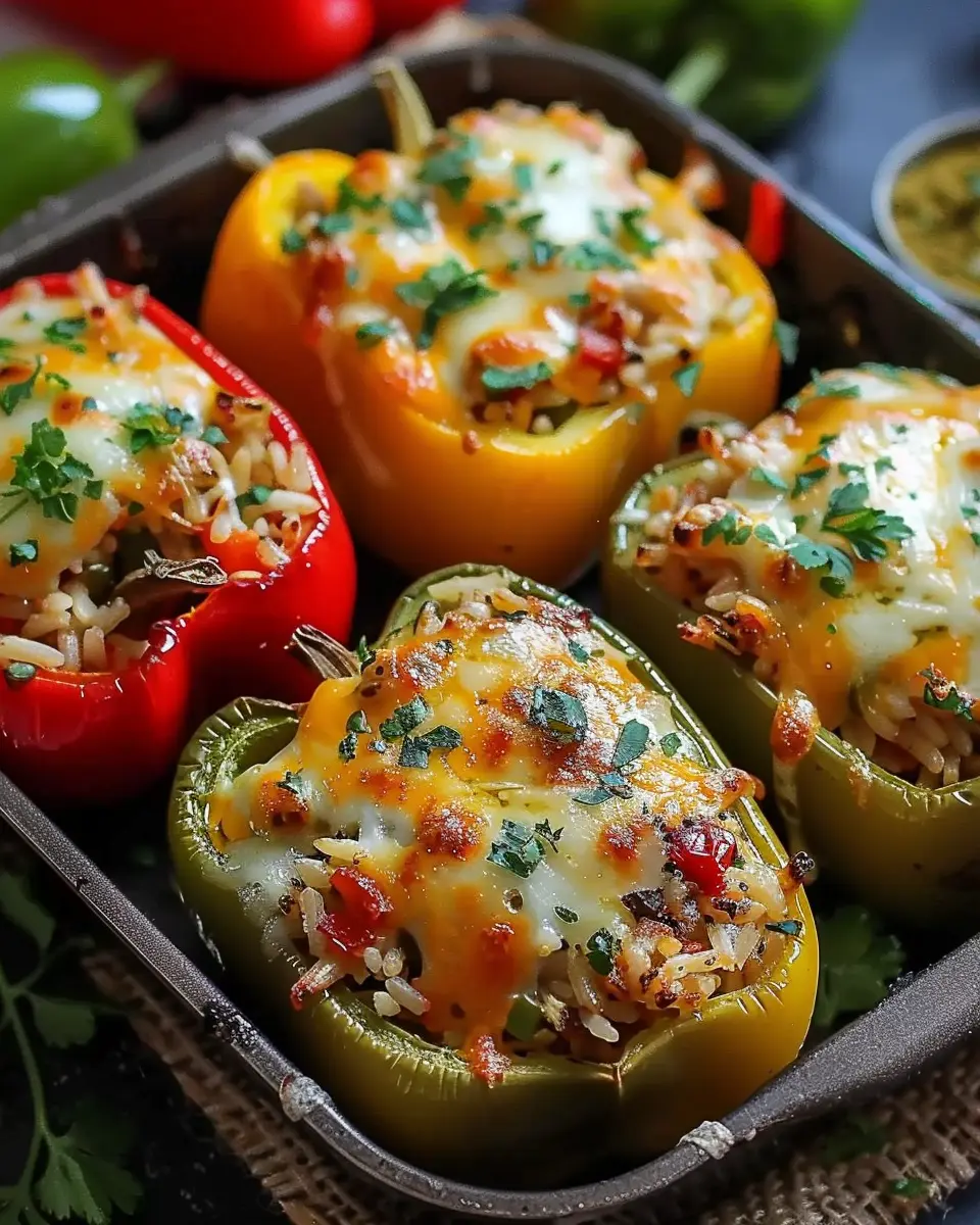 Easy Vegetarian Stuffed Bell Peppers with Rice: A Delicious Twist