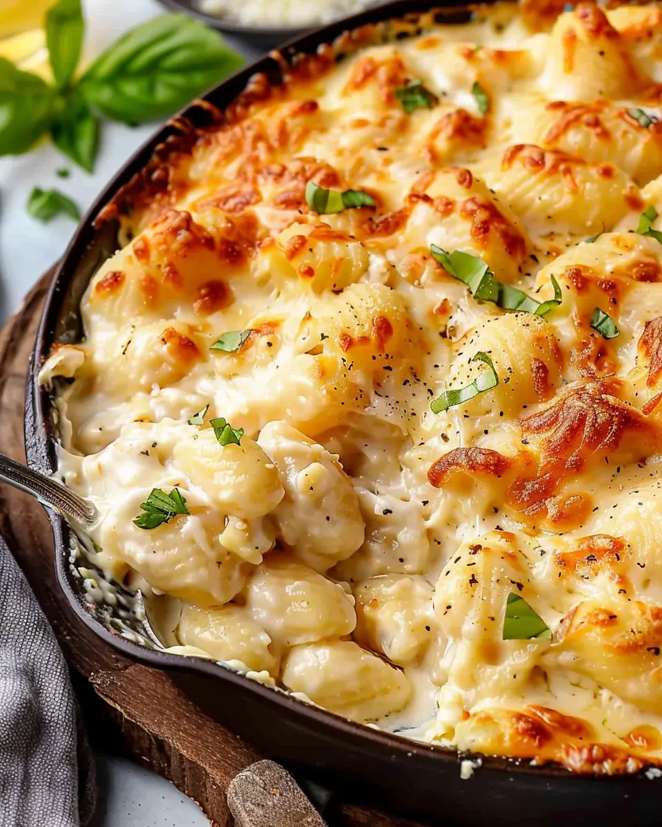 Chicken Alfredo Gnocchi Bake: Indulgent Comfort Food Delight