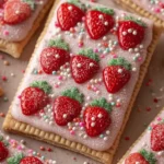 Strawberry Pop Tart Sugar Cookies