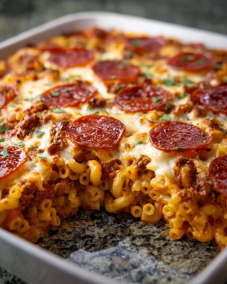 Beef Pepperoni Mac and Cheese Bake: A Comforting Family Favorite