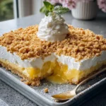 Pineapple Cream Crumble Dessert