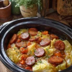 Slow Cooker Cabbage and Sausage