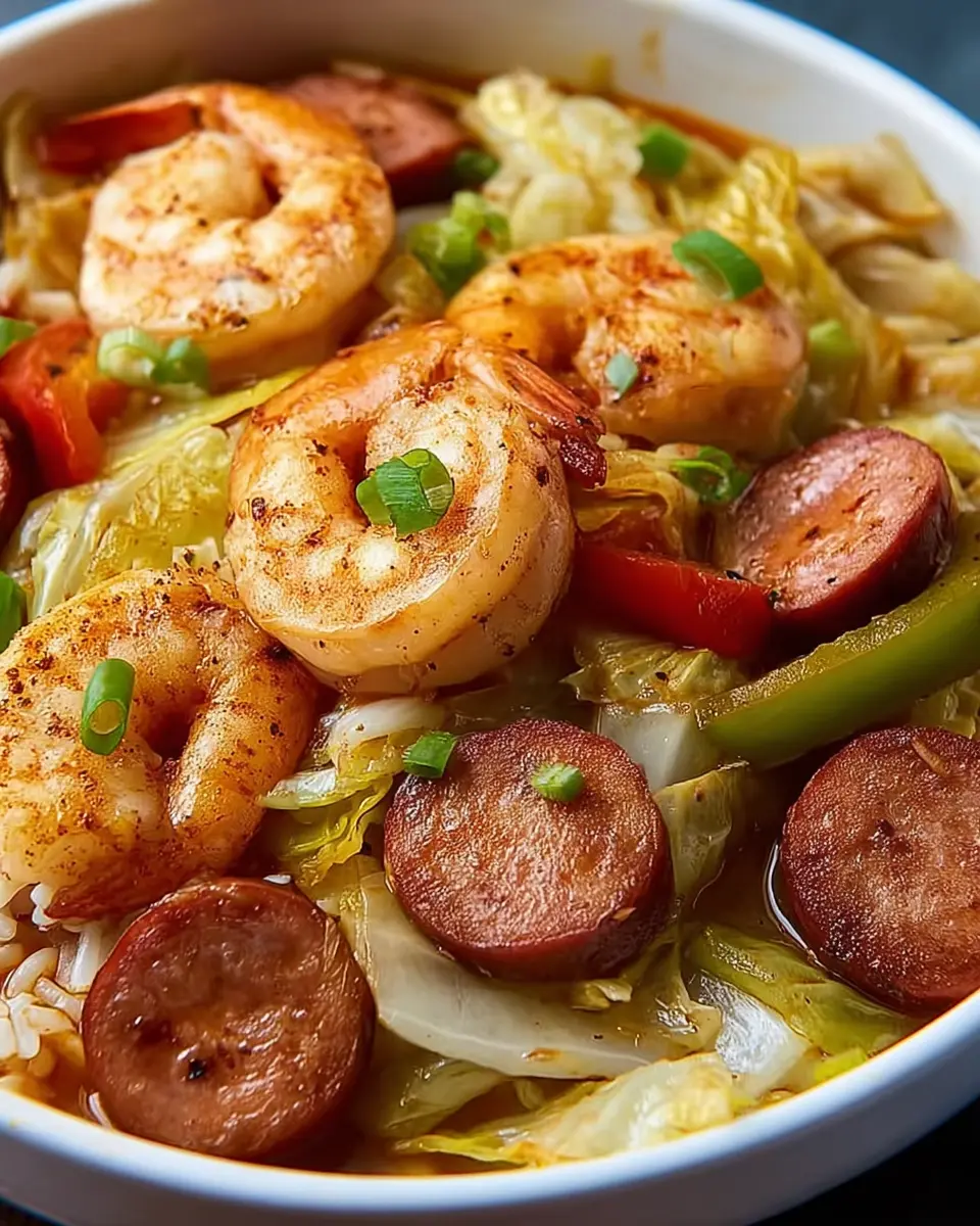 Shrimp and Sausage Cabbage Bowl: A Healthy, Flavorful Delight