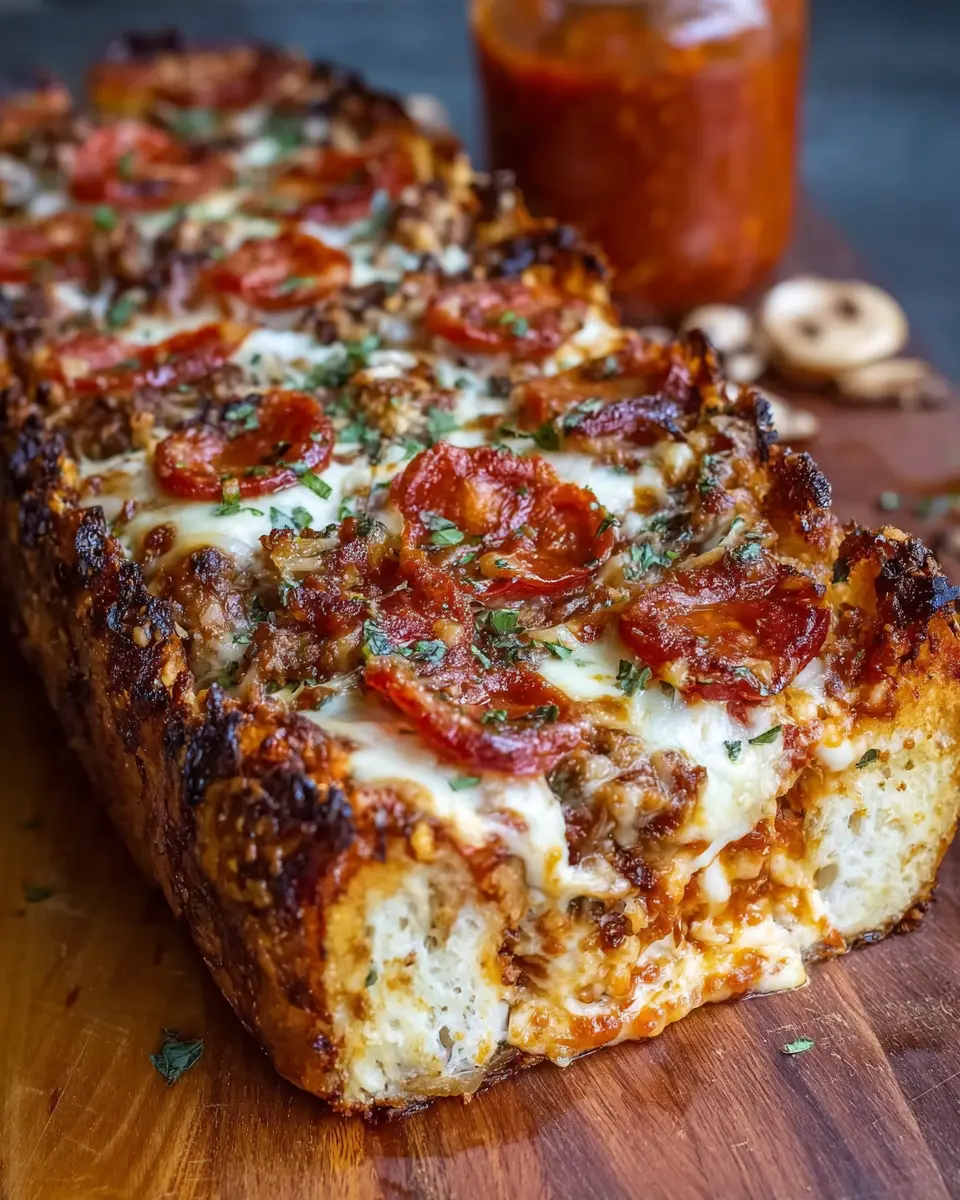 Meat Lovers Pizza Bread: Easy Recipe with Turkey Bacon and Chicken Ham